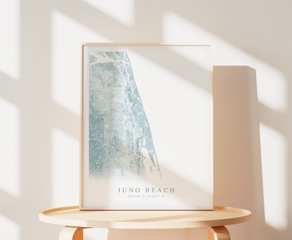 Juno Beach Map Print