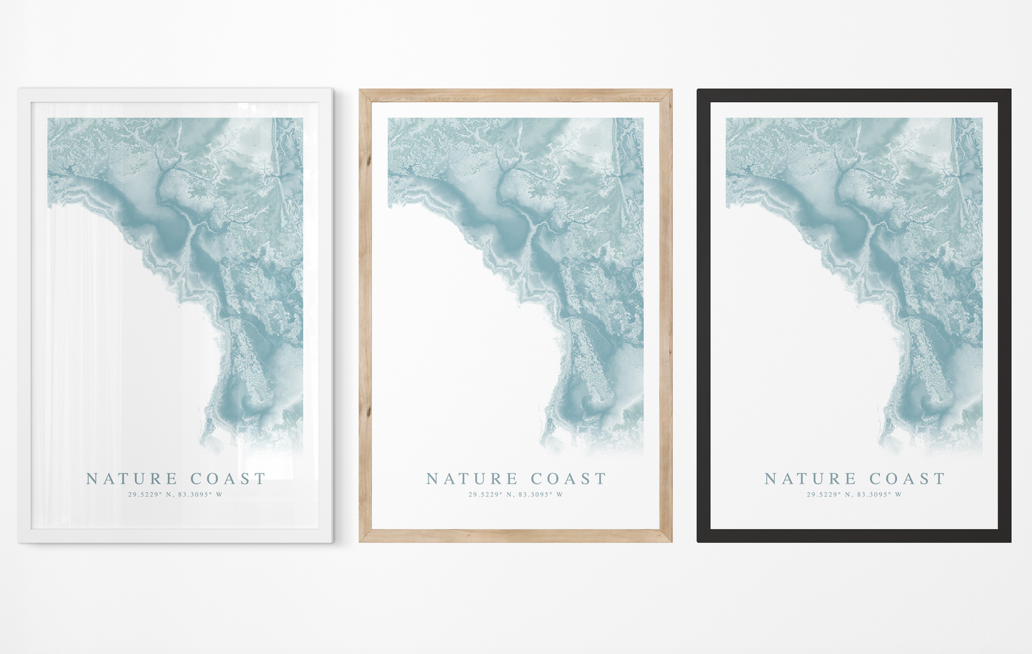 Nature Coast Map Print