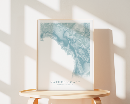 Nature Coast Map Print