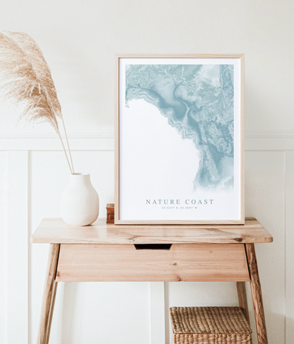 Nature Coast Map Print