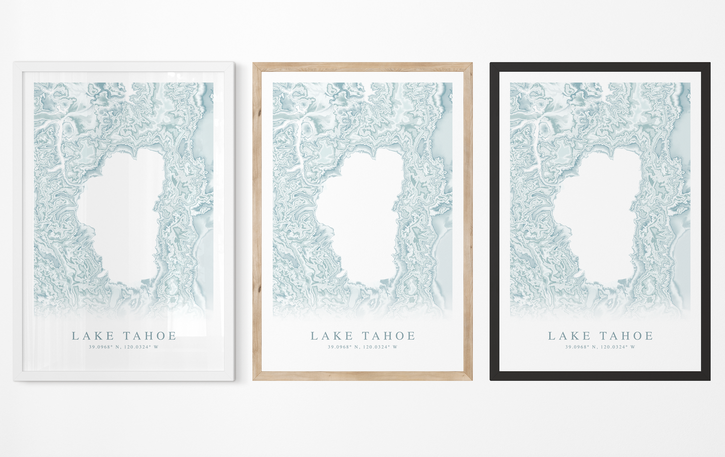 Lake Tahoe Map Print