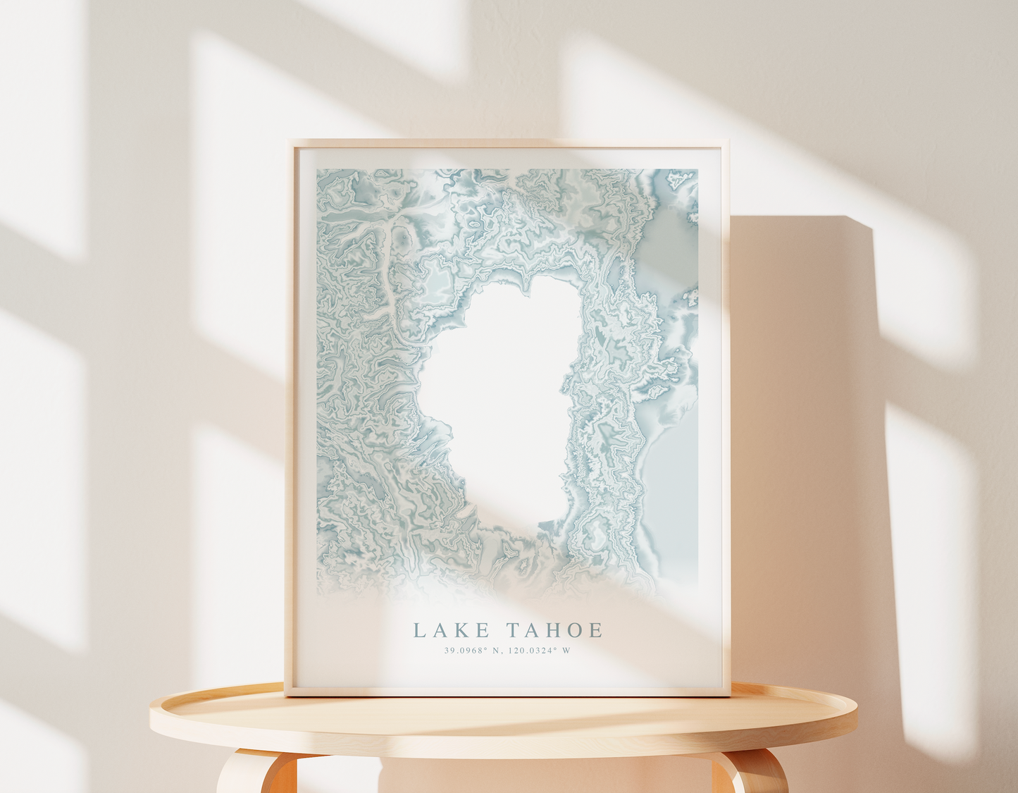 Lake Tahoe Map Print