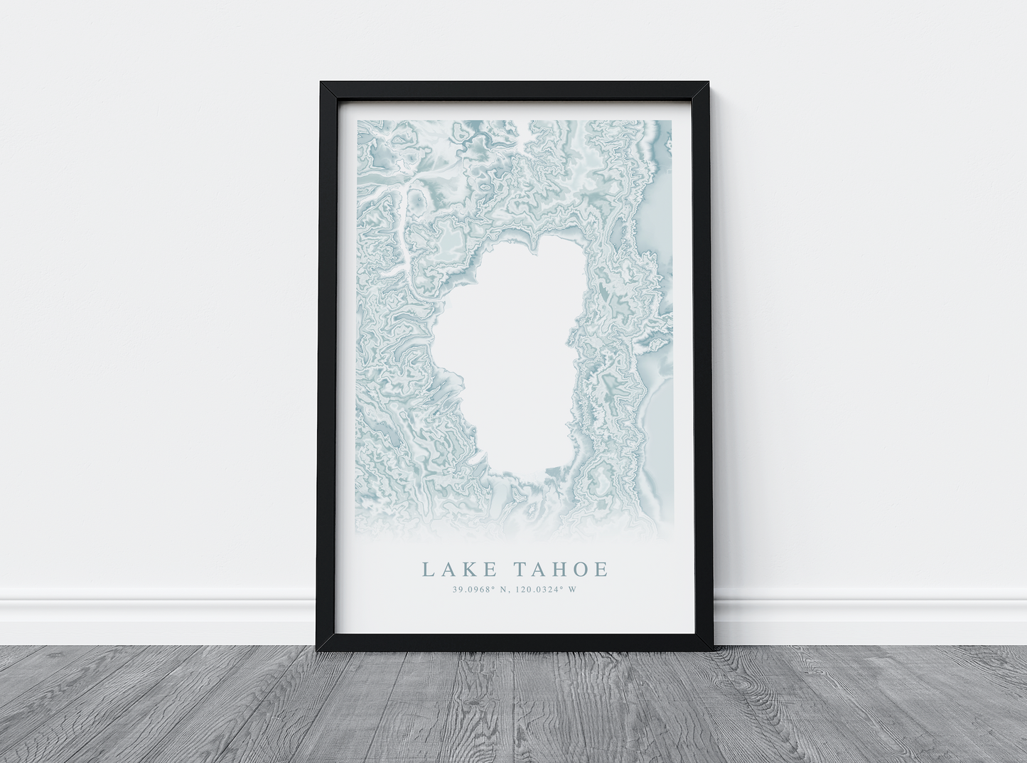 Lake Tahoe Map Print