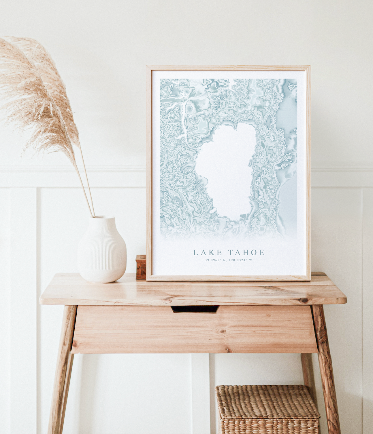 Lake Tahoe Map Print