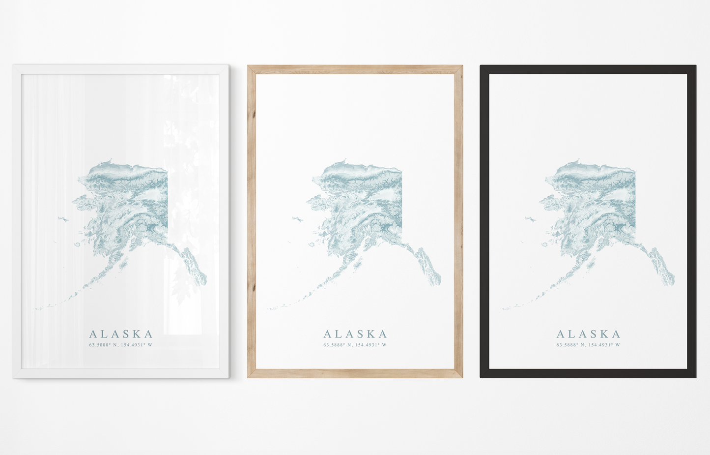 Alaska Map Print