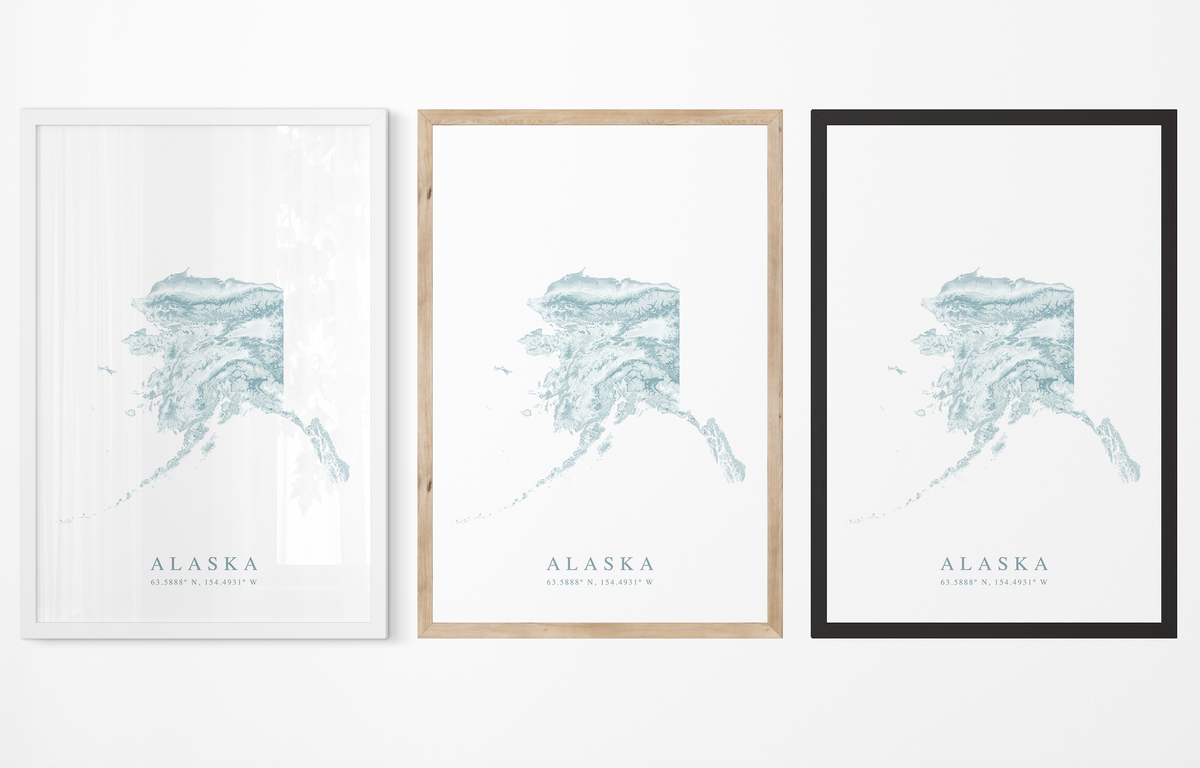 Alaska Map Print – VirtualMap