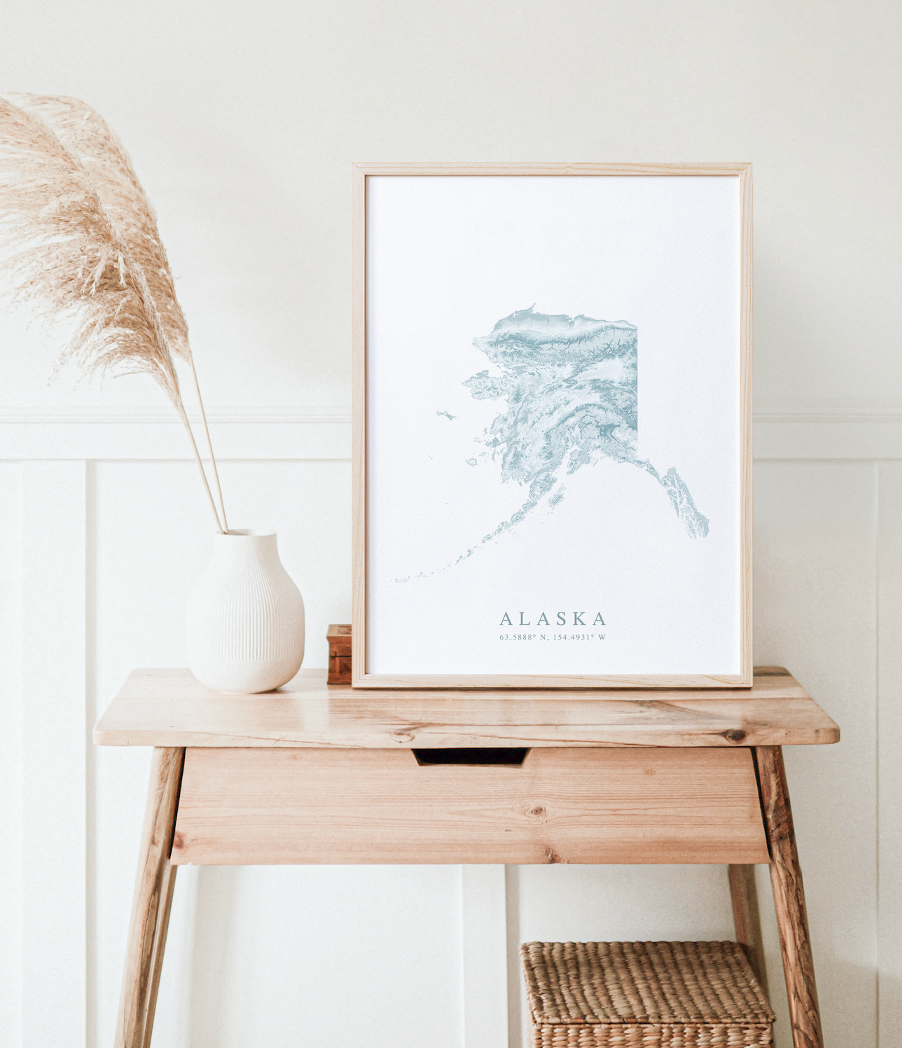 Alaska Map Print