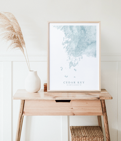 Cedar Key Map Print