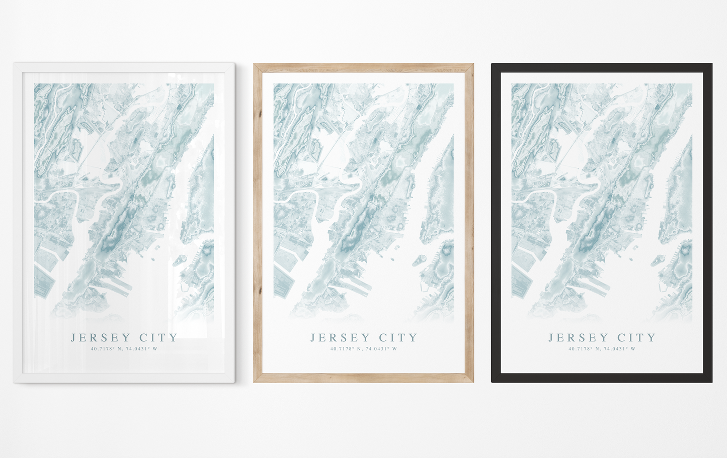 Jersey City Map Print