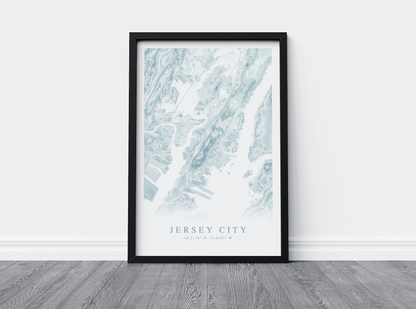 Jersey City Map Print