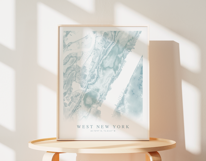 West New York Map Print