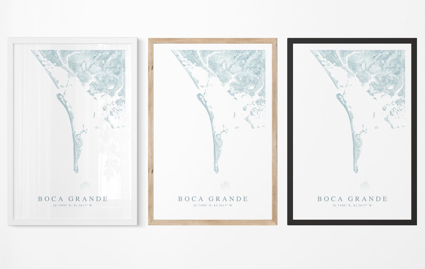 Boca Grande Map Print