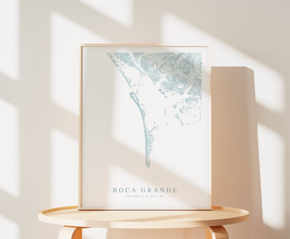 Boca Grande Map Print