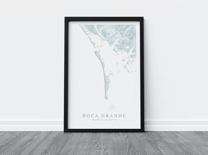 Boca Grande Map Print