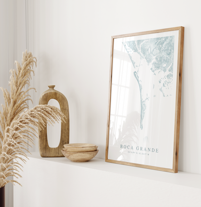 Boca Grande Map Print