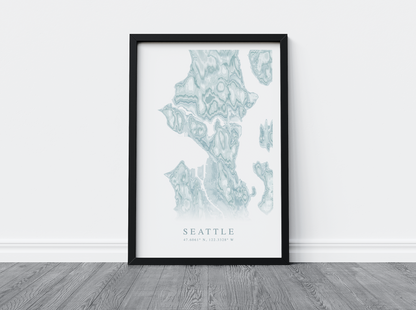 Seattle Map Print