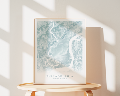 Philadelphia Map Print