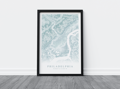 Philadelphia Map Print