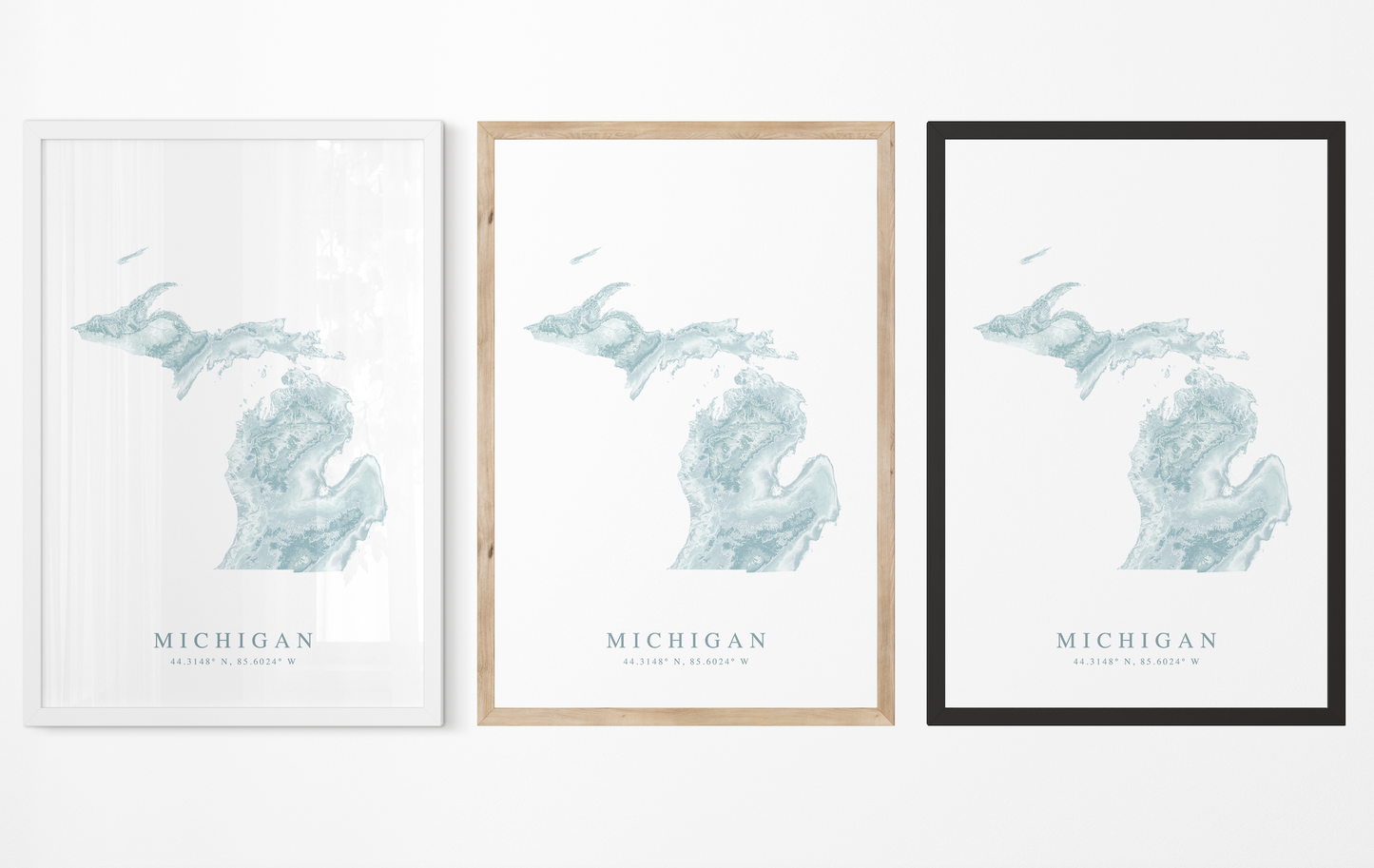 Michigan Map Print