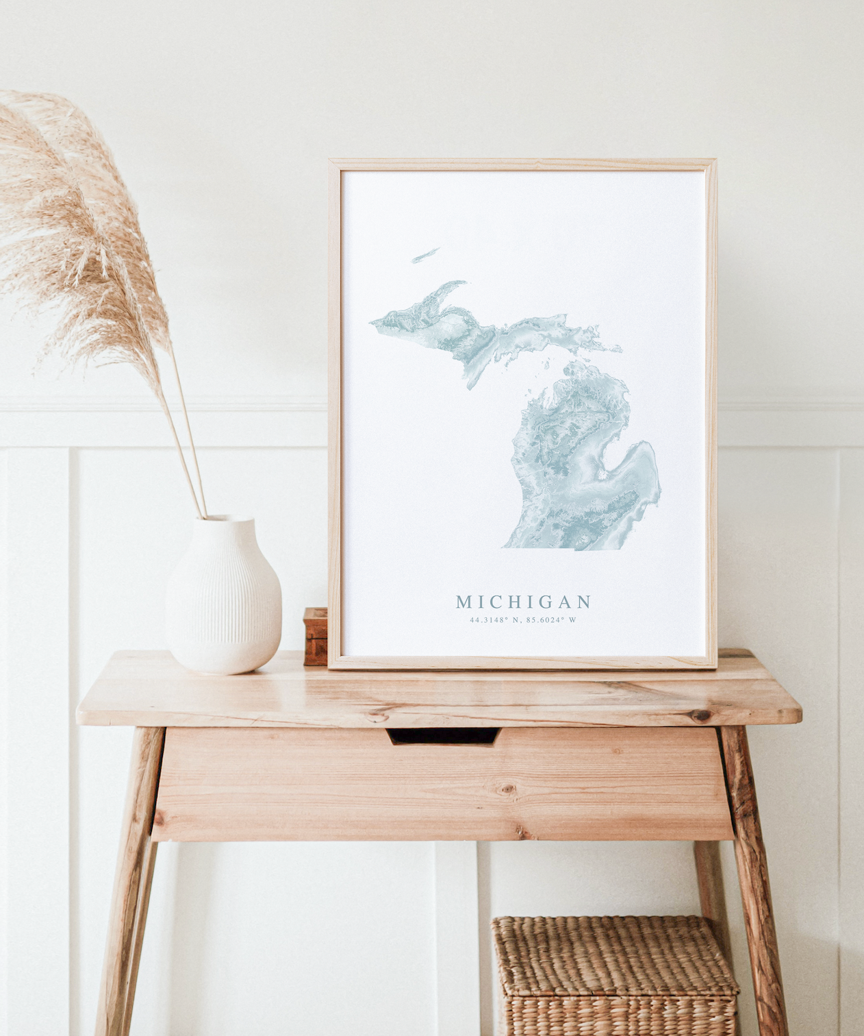 Michigan Map Print