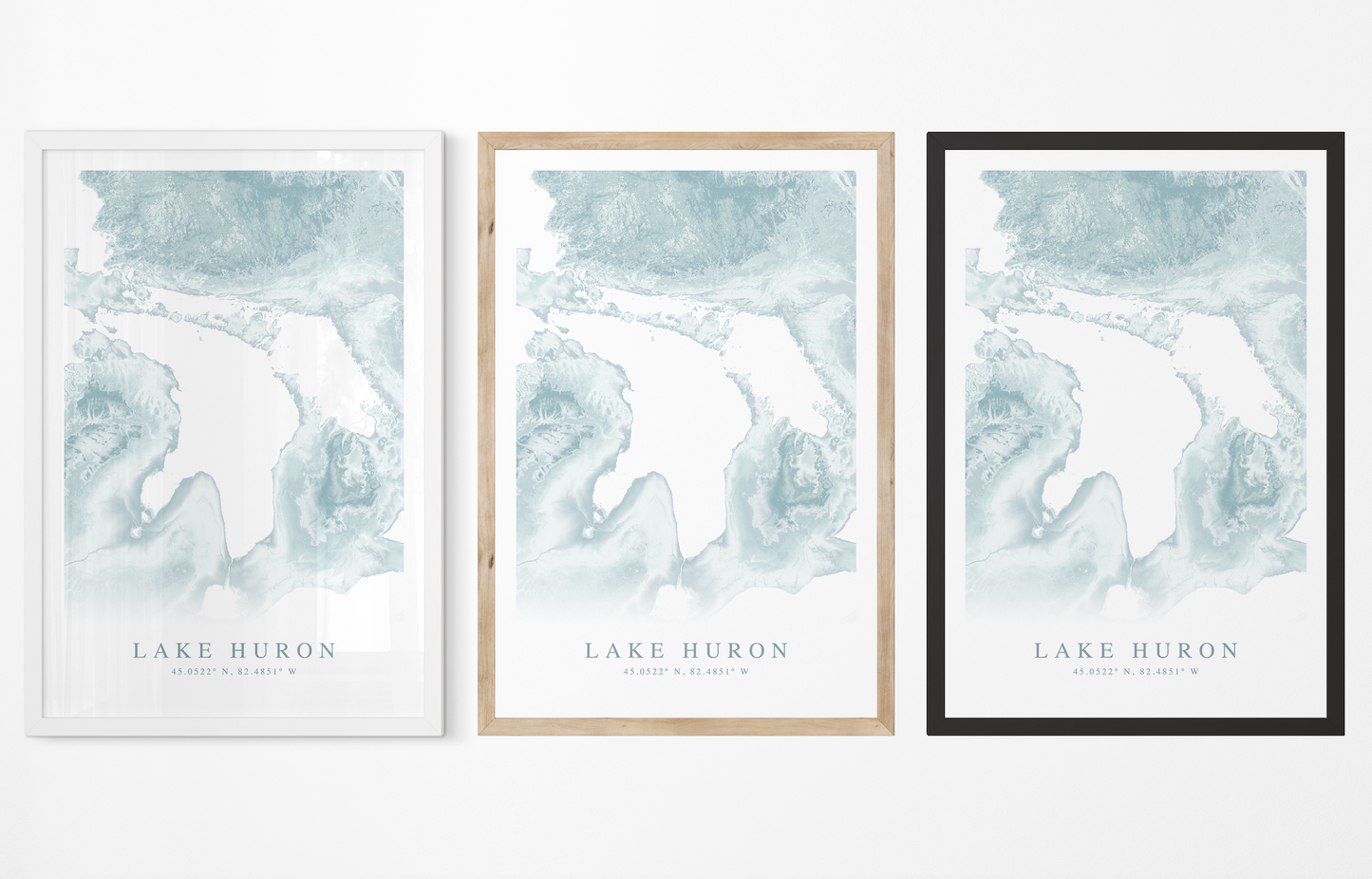 Lake Huron Map Print