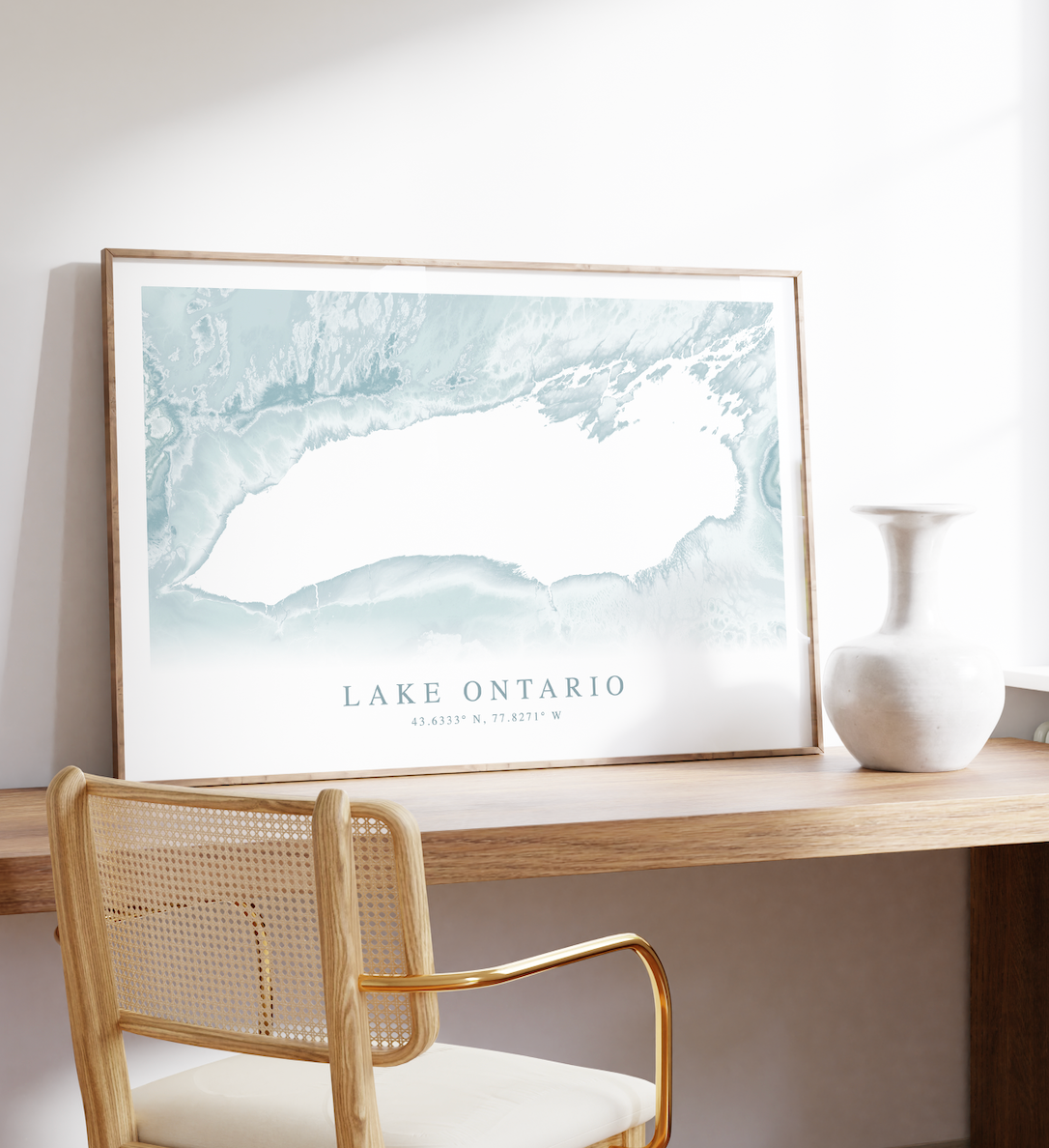 Lake Ontario Map Print