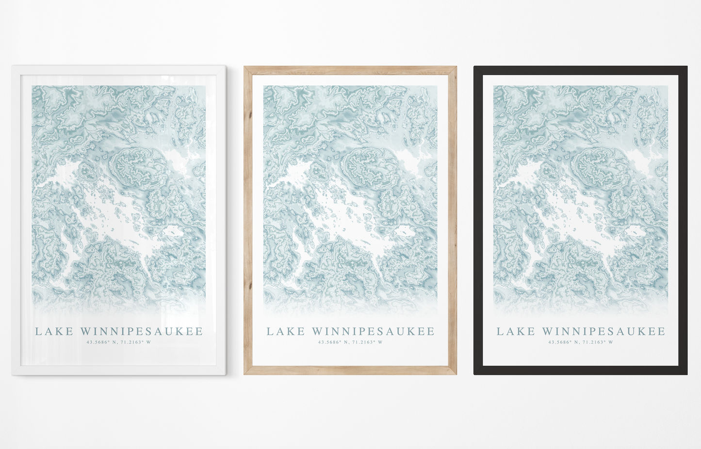 Lake Winnipesaukee Map Print