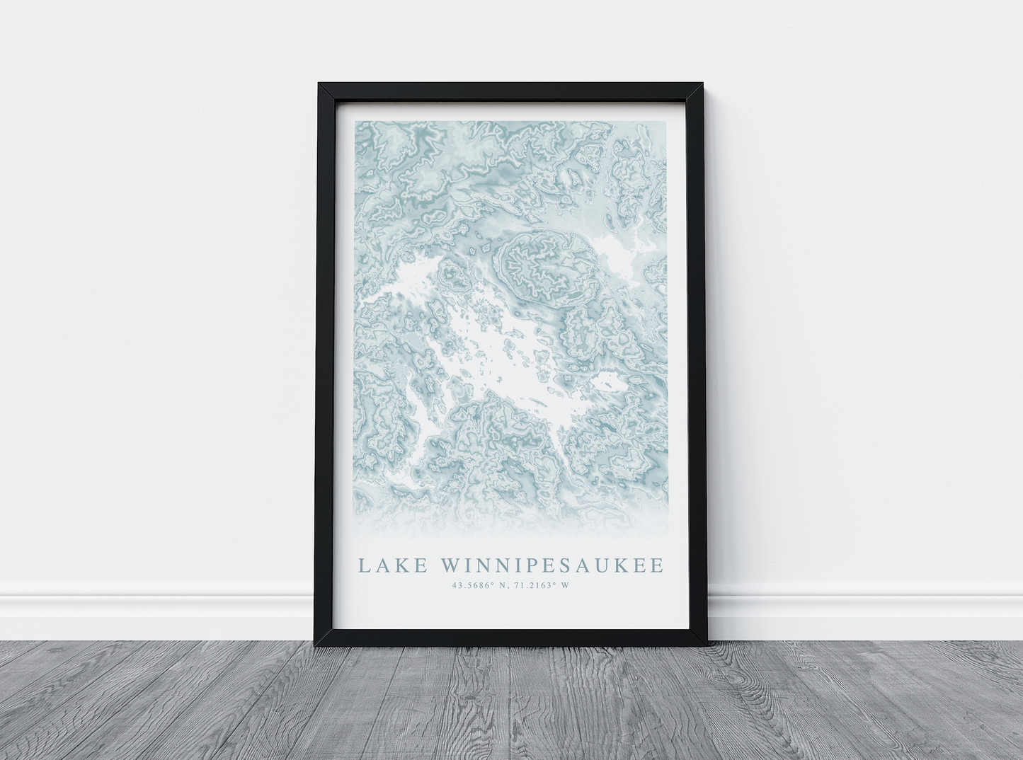 Lake Winnipesaukee Map Print