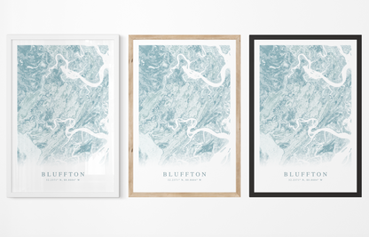 Bluffton Map Print