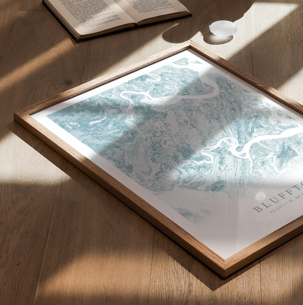 Bluffton Map Print