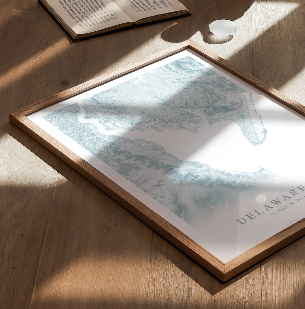 Delaware Bay Map Print