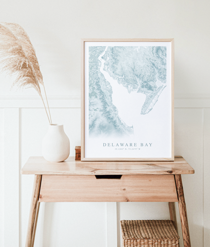 Delaware Bay Map Print