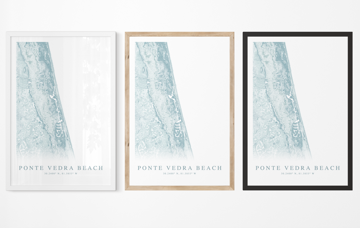 Ponte Vedra Beach Map Print