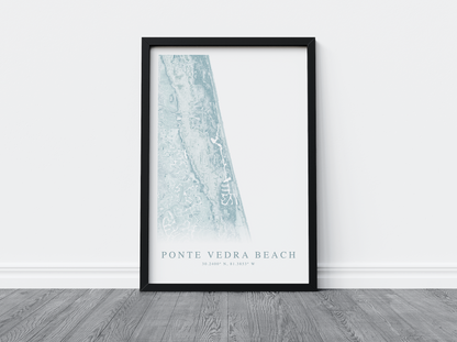 Ponte Vedra Beach Map Print