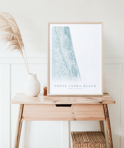 Ponte Vedra Beach Map Print