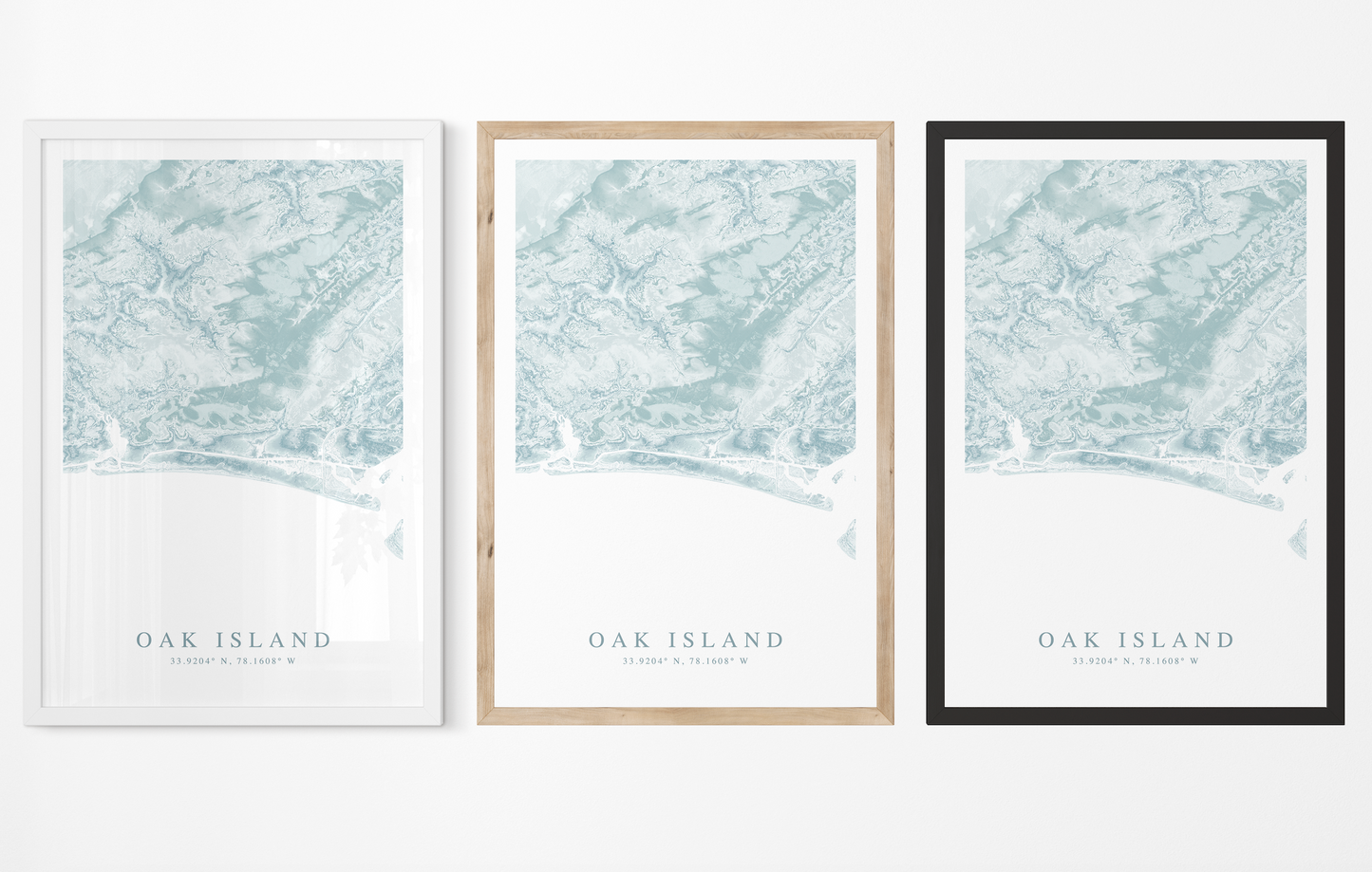 Oak Island Map Print