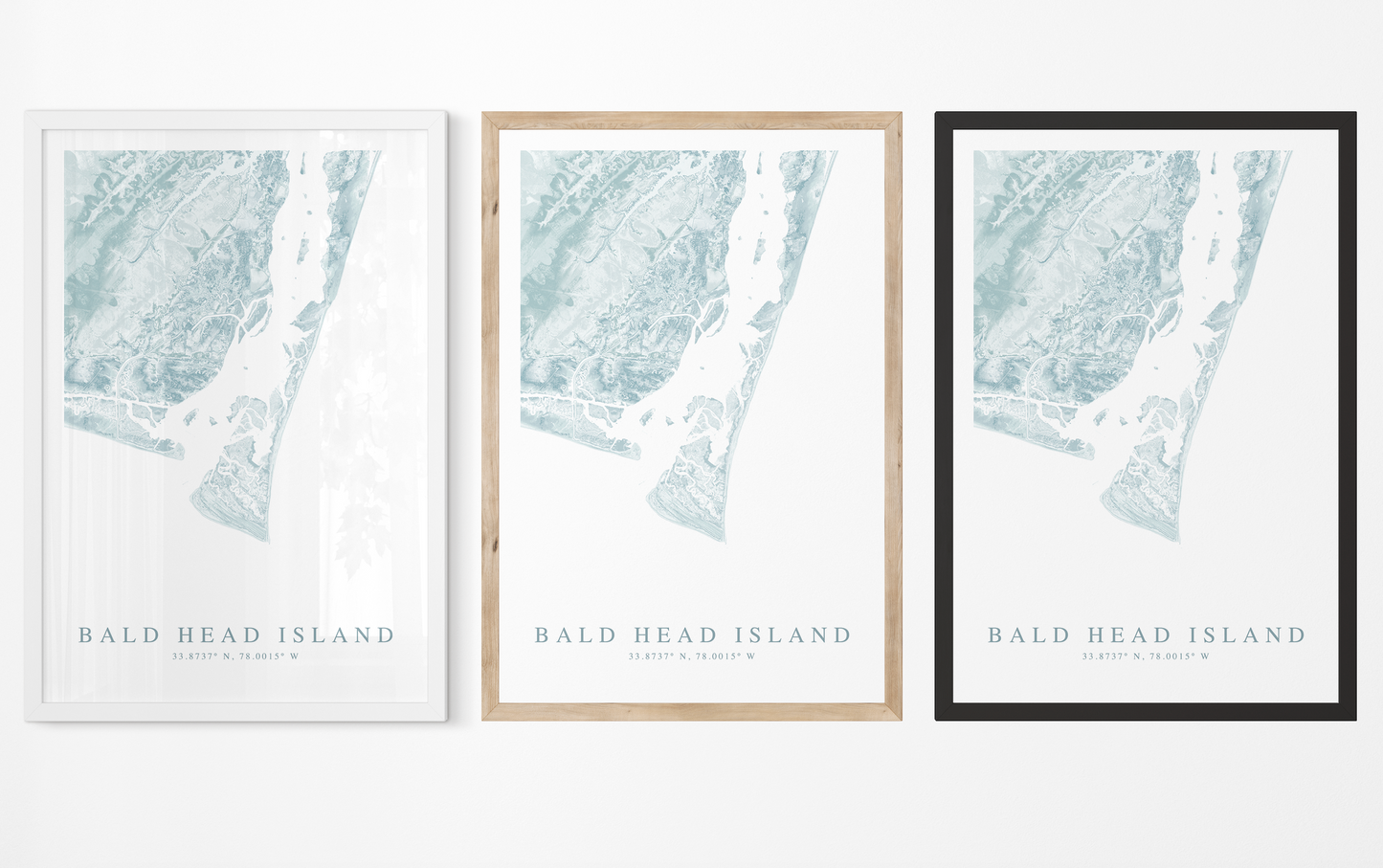 Bald Head Island Map Print