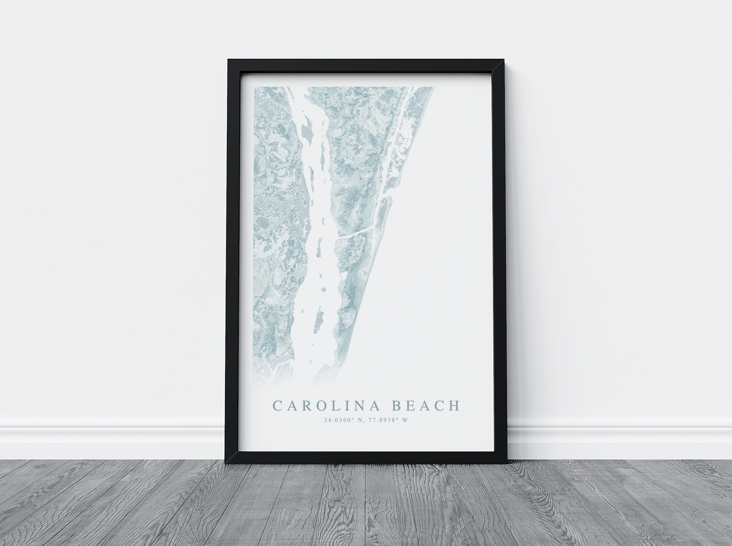 Carolina Beach Map Print