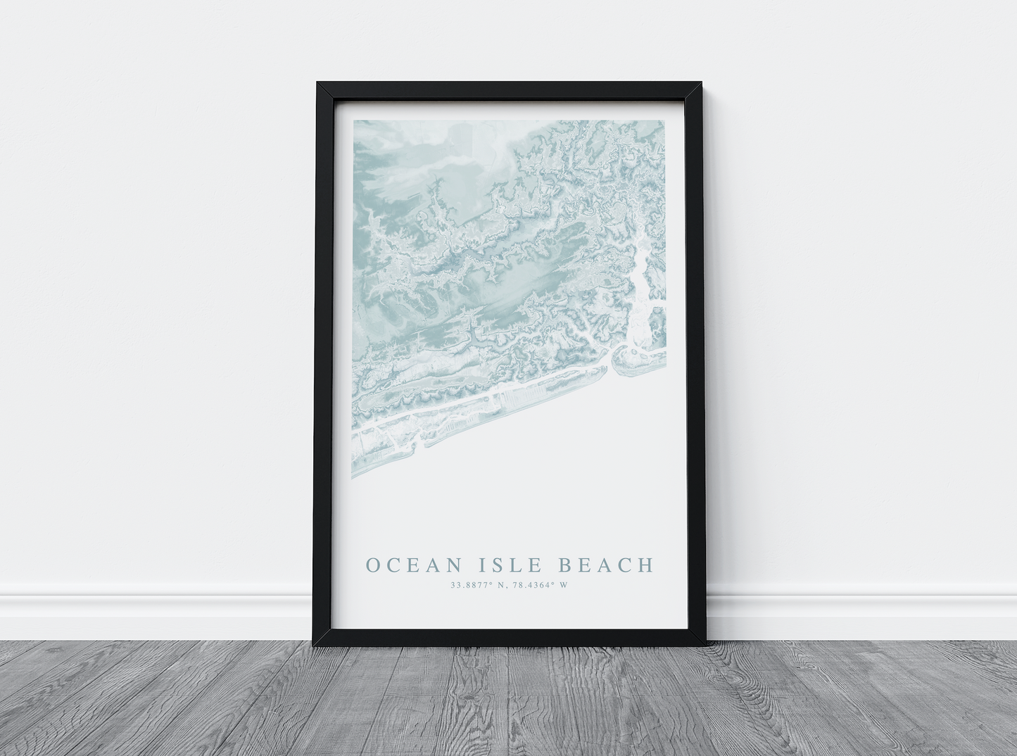 Ocean Isle Beach Map Print