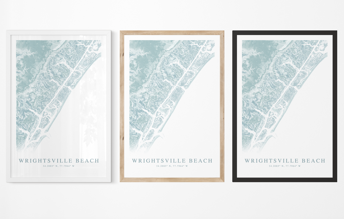 Wrightsville Beach Map Print