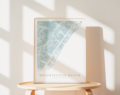 Wrightsville Beach Map Print