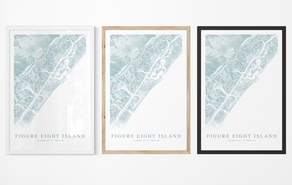 Figure Eight Island Map Print