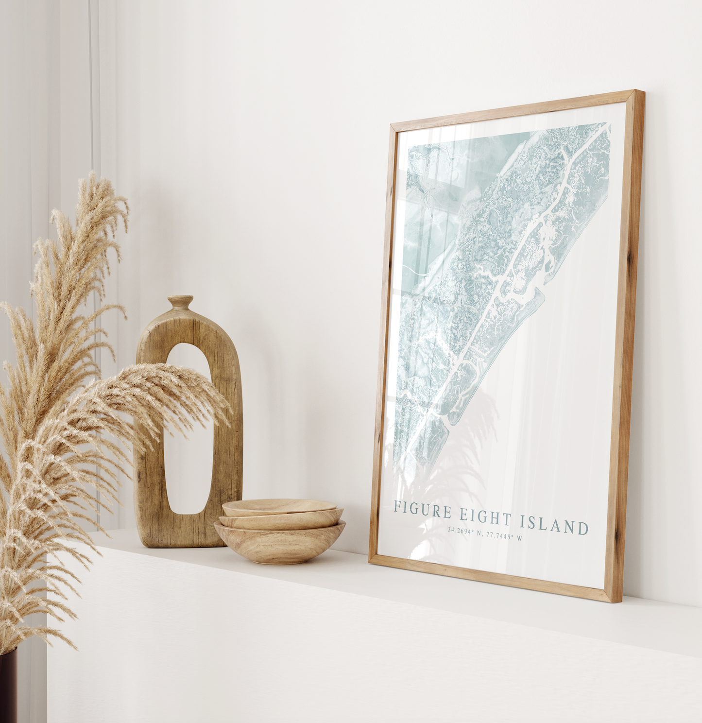 Figure Eight Island Map Print