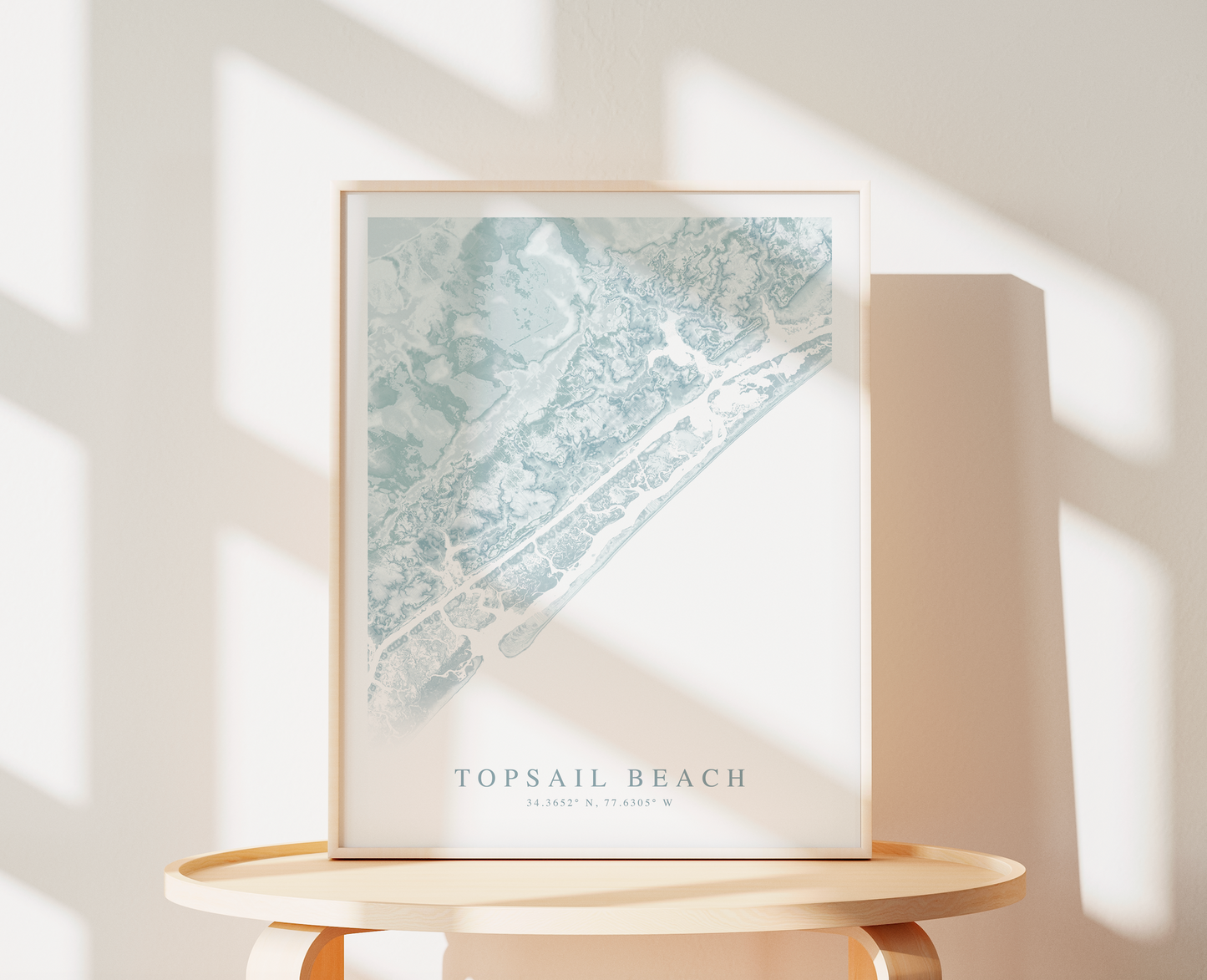 Topsail Beach Map Print