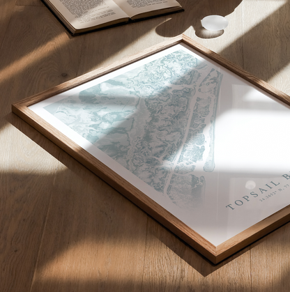 Topsail Beach Map Print