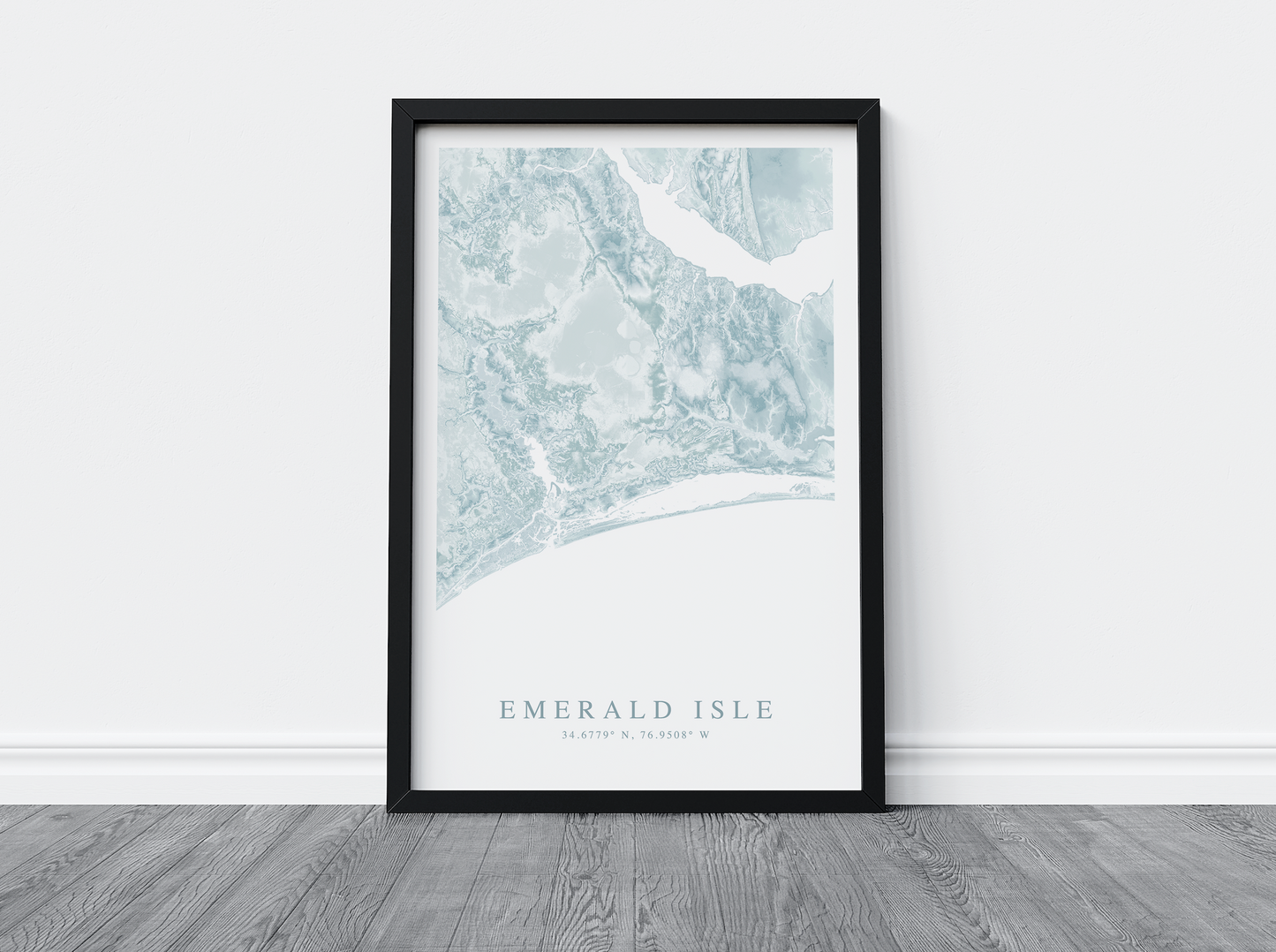 Emerald Isle Map Print