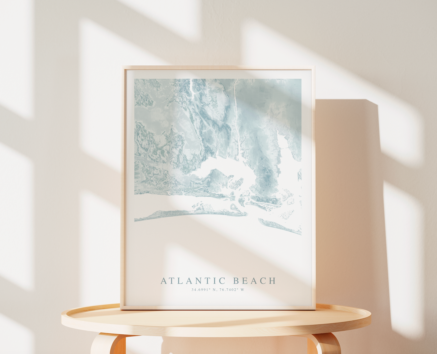 Atlantic Beach NC Map Print