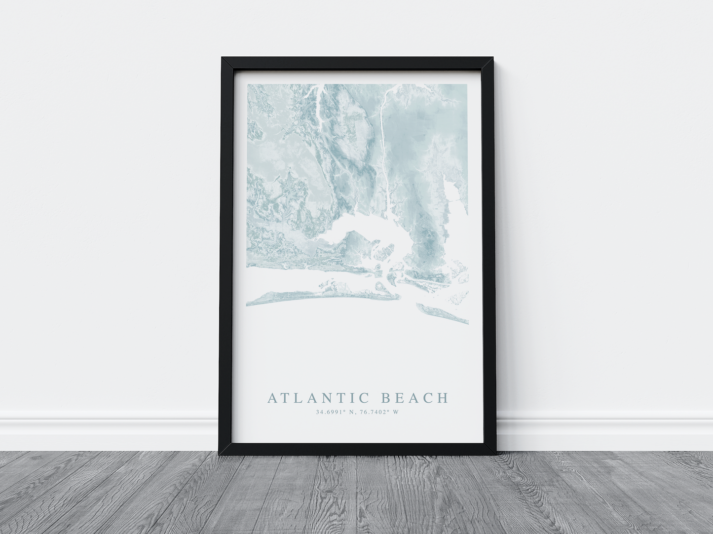 Atlantic Beach NC Map Print