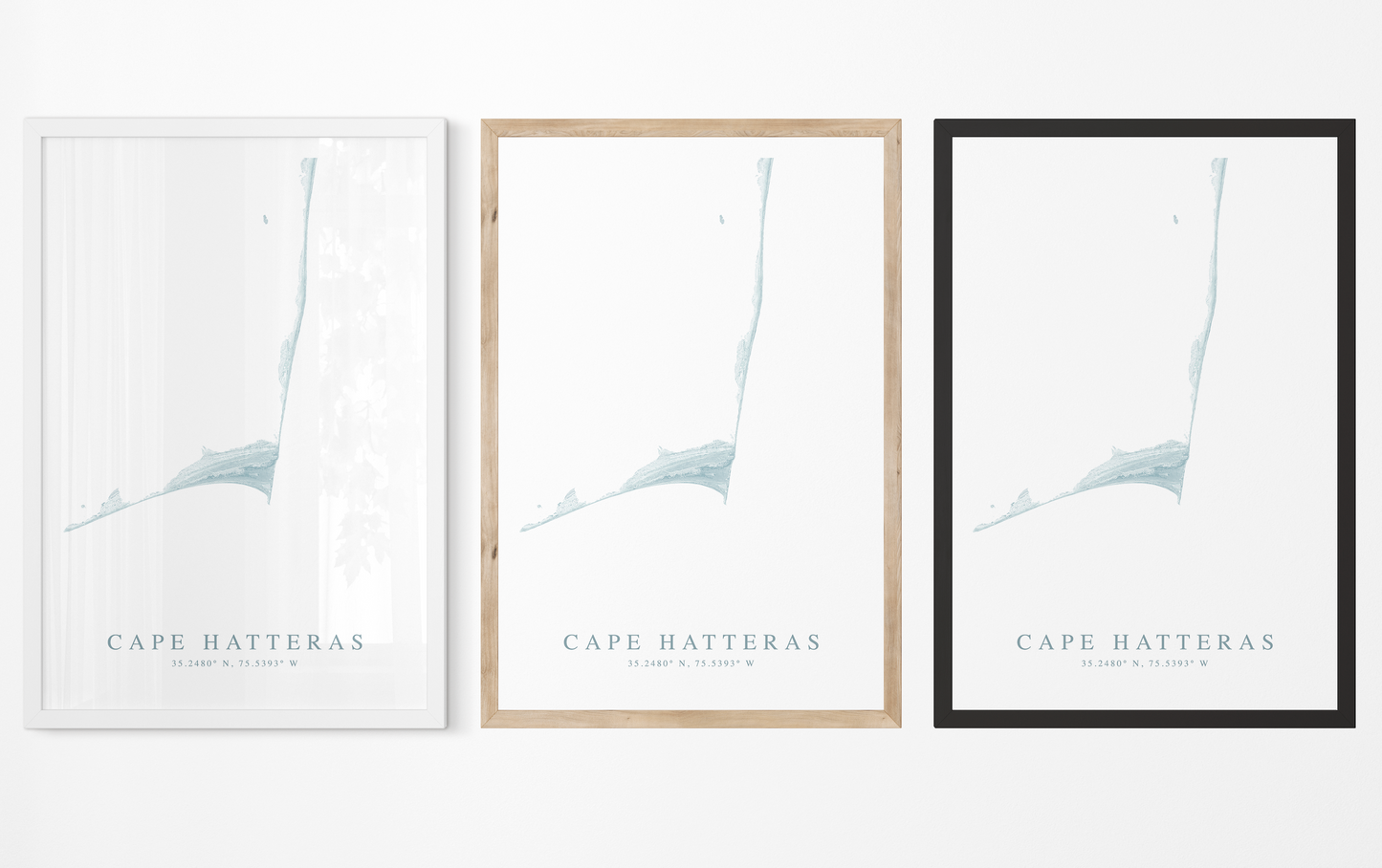 Cape Hatteras Map Print