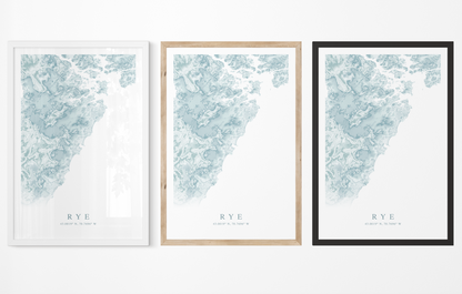 Rye Map Print